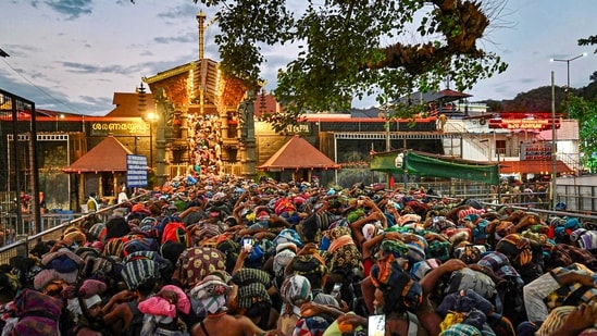 In September 2018, the Supreme Court, in a landmark judgment, struck down the centuries-old practice that barred women between the ages of 10 and 50 from entering the hill shrine (PTI)