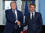 President Donald Trump meets with French President Emmanuel Macron during a bilateral meeting on the sidelines of the G7 summit, Monday, June 15, 2026, in Evian-les-Bains, France.