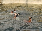 According to villagers, another vehicle had fallen into a roadside well in the same area barely two weeks earlier. No lives were lost then. This time, eight people died. (FILE)
