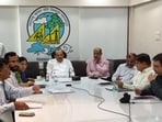 Chairing a review meeting on water storage in dams under the Krishna and Godavari river basins held at the Irrigation building, Vikhe-Patil also ordered strict action against illegal water extraction.