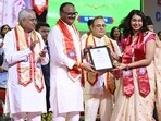 Deputy chief minister Brajesh Pathak at the 3rd convocation of Dr. Ram Manohar Lohia Institute of Medical Sciences at IGP Lucknow, on Monday. (HT Photo)