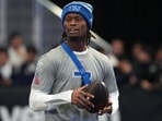 Dallas Cowboys receiver George Pickens was present at The Star in Frisco on Monday morning June 15.