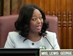 D.C. Council member Janeese Lewis George speaks during the D.C. Council hearing on the Fiscal Year 2027 budget at the Wilson Building, City Hall, Tuesday, June 9, 2026, in Washington(AP)