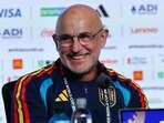 Spain coach Luis De La Fuente during the press conference at FIFA World Cup. (REUTERS)