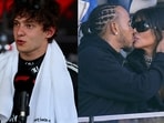 Kimi Antonelli and Lewis Hamilton with Kim K 