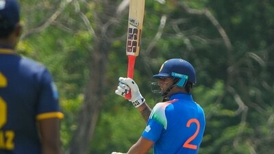 Meanwhile, Suryansh Shedge's late 66-ball 72 took India to 265 in 49.2 overs. (X (BCCI))