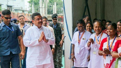 পশ্চিমবঙ্গের মুখ্যমন্ত্রী শুভেন্দু অধিকারী। (ছবি সৌজন্যে এএনআই)