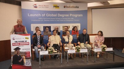 From L to R - Mr. Basab Banerjee, Prof. Dr. Marco Wölfle, Dr. S. S. Mantha, Dr. Santosh Mehrotra, Dr. Handirk von Ungern, Ms. Aditi Banerjee. (Magic Billion Global Skills Academy) From L to R - Mr. Basab Banerjee, Prof. Dr. Marco Wölfle, Dr. S. S. Mantha, Dr. Santosh Mehrotra, Dr. Handirk von Ungern, Ms. Aditi Banerjee. (Magic Billion Global Skills Academy)