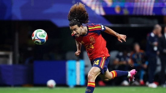 Meanwhile in the second half, Cucurella had the best chance, sending a tame header to Vozinha.(IMAGN IMAGES via Reuters)