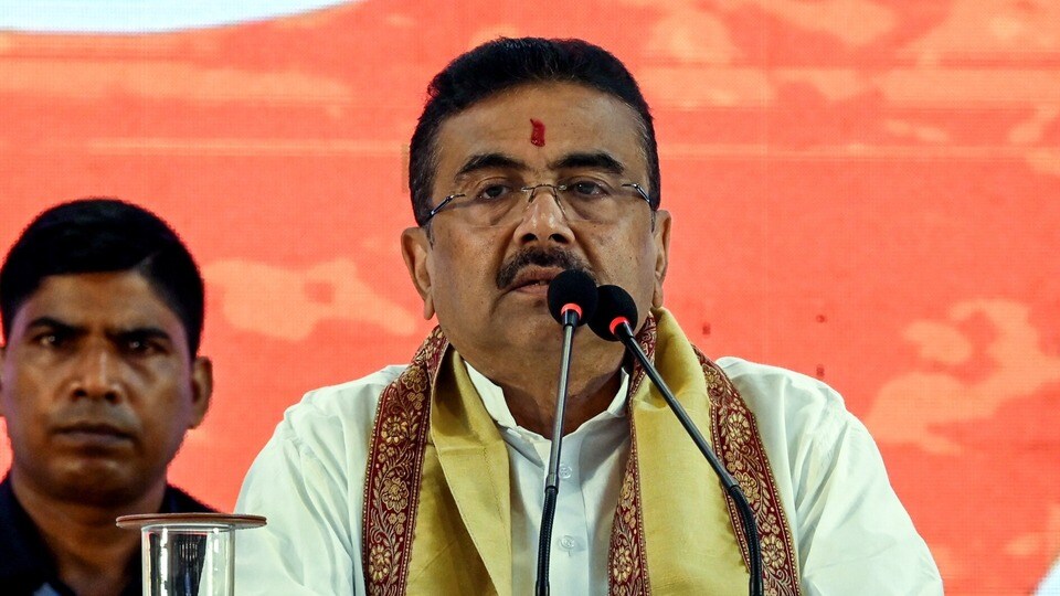 Kolkata, Jun 12 (ANI): West Bengal Chief Minister Suvendu Adhikari addresses a media conference after the inauguration of an exhibition celebrating Prime Minister Narendra Modi's 12 years of consecutive governance, in Kolkata on Friday. (ANI Photo) (Saikat Paul)