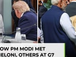 Watch how PM Modi met Meloni, Trump, other leaders at G7 summit in France Watch how PM Modi met Meloni, Trump, other leaders at G7 summit in France