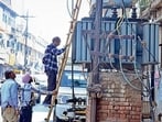 A damaged transformer can disrupt power supply to entire villages, agricultural feeders and irrigation operations, affecting both residents and farmers. (Gurpreet Singh/HT)
