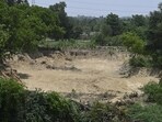 Around 11,025 cubic metres of soil were excavated from the site (Deepak Gupta/HT)