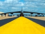 A B-52H Stratofortress bomber at the Barksdale Air Force Base, Louisiana.

