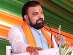 Bihar Chief Minister Samrat Choudhary addressing during Sahyog Shivir at Kaimur in Bihar on Tuesday. (HT photo)