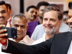 Congress leader Rahul Gandhi and Tamil Nadu chief minister C Joseph Vijay. (X)