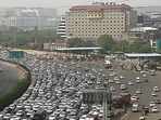 Delhi’s suburban cousin Gurugram is an example of what can go wrong when real estate giants develop a city while the State takes a hands-off approach. (HT Archive)