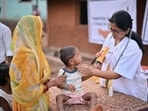 Frontline health workers, including ASHAs and ANMs, will conduct demonstrations on preparing ORS and identifying signs of dehydration. (Representative Image/iStock)
