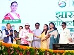 Jharkhand Chief Minister Hemant Soren addresses the inauguration of the three-day ‘Krishi Vyapar Mela 2026’ at Morabadi Ground in Ranchi on Tuesday. (HT Photo)