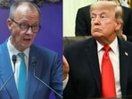 Video from the exchange showed Trump briefly shaking the German leader’s hand before appearing to turn away. 