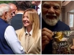 Prime Minister Narendra Modi with Italian Prime Minister Giorgia Meloni at the G7 Summit, in Evian-les-Bains, France.