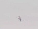 A four-person crew was aboard the aircraft before the crash, which managed to eject safely. A four-person crew was aboard the aircraft before the crash, which managed to eject safely.