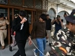 The accused being taken to custody in Shimla on Tuesday. (HT Photo)