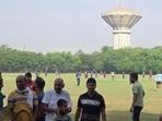 The plan to build the stadium on the 6,200-square-metre plot has been in the works for the last 8–9 months after a few hockey players from the area proposed the idea (HT Photo)