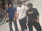 The three supects who were captured on CCTVs in Kajheri village in Sector 52.