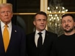 The conversation between Macron and Zelenskyy reportedly took place while the two leaders walked through the grounds of the Hotel Royal. The conversation between Macron and Zelenskyy reportedly took place while the two leaders walked through the grounds of the Hotel Royal.
