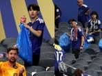 Why are Japan's fans carrying garbage bags to World Cup matches?