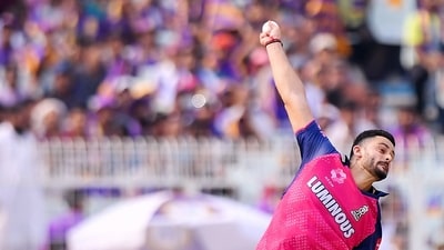For RR, Jofra Archer, Yudhvir Singh, Maheesh Theekshana and Riyan Parag took a wicket each. (Surjeet Yadav) For RR, Jofra Archer, Yudhvir Singh, Maheesh Theekshana and Riyan Parag took a wicket each. (Surjeet Yadav)