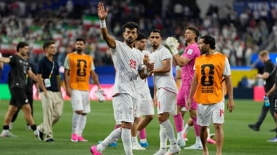 After months of uncertainty surrounding their participation in the tournament following the war in the Middle East, all eyes were on the Iranians as they took on the New Zealanders in Group G at Los Angeles' SoFi Stadium. (AP Photo)