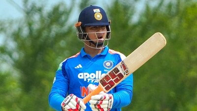 India's Vaibhav Sooryavanshi during an ODI cricket match between India-A and Sri Lanka-A, in Dambulla, Sri Lanka (SLC)