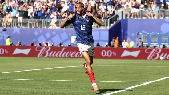 Bradley Barcola added to the French tally with the second goal of the match.(AFP)