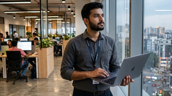 An Indian man was confused about moving back to Bengaluru after receiving a ₹28 LPA job offer. (Representational image/Gemini AI generated)