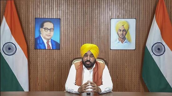 Punjab chief minister Bhagwant Mann on Tuesday rejected the video that formed the basis of the Akal Takht decree against him. (PTI Photo)