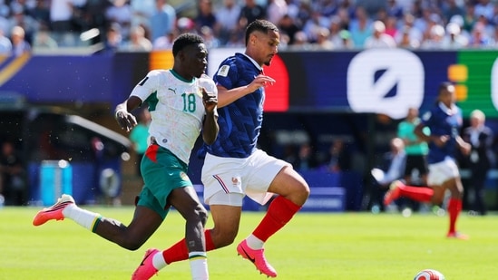 Ismaila Sarr missed a golden chance at the stroke of half-time.(IMAGN IMAGES via Reuters)