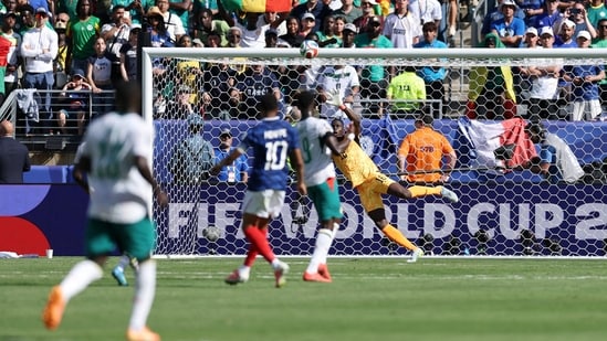 Kylian Mbappe scored a stunning goal a minute after Mbaye's strike, ensuring a French win.(REUTERS)