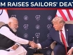On cam: Trump calls Modi 'beautiful, tough'; India PM raises sailors' death On cam: Trump calls Modi 'beautiful, tough'; India PM raises sailors' death