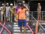 A fire broke out at a restaurant located in a five-storey building in Sector 52 earlier this month. (Sunil Ghosh /HT Photo)