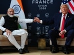 U.S. President Donald Trump meets with India's Prime Minister Narendra Modi on the sidelines of the G7 summit