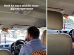 The cab driver claimed his income had exponentially increased after leaving his job.