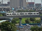 India’s only monorail system operates on a 19.54-km corridor between Chembur and Sant Gadge Maharaj Chowk (Jacob Circle). (Raju Shinde/HT Photo) India’s only monorail system operates on a 19.54-km corridor between Chembur and Sant Gadge Maharaj Chowk (Jacob Circle). (Raju Shinde/HT Photo)