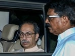 Shiv Sena (UBT) chief Uddhav Thackeray arrives to pay tribute to singing legend Asha Bhosle during her public viewing, in Mumbai.