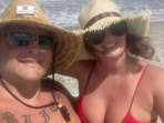 Elena Moore seen with husband Brannon Slice in this photo. Elena Moore seen with husband Brannon Slice in this photo.