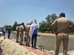 The accused admitted to taking the child and throwing him in the canal, police said.