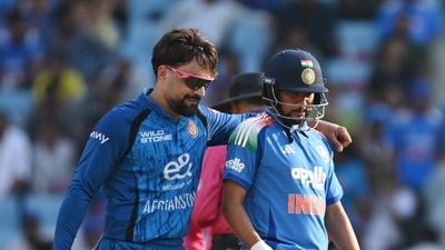 Rashid Khan was the most impressive bowler for the visitors with figures of 3/48. Rashid Khan was the most impressive bowler for the visitors with figures of 3/48.
