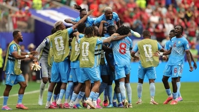 With the match ending as a 1-1 draw, DR Congo scripted a historic result. They also got their first-ever WC goal. (Getty Images via AFP) With the match ending as a 1-1 draw, DR Congo scripted a historic result. They also got their first-ever WC goal. (Getty Images via AFP)