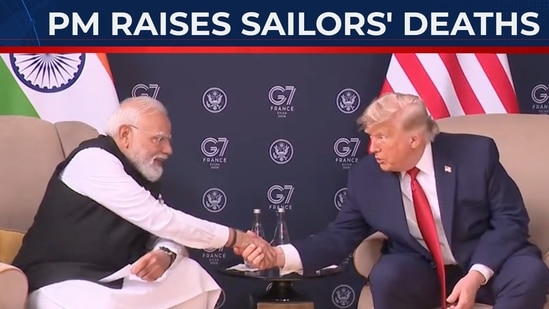 On cam: Trump calls Modi 'beautiful, tough'; India PM raises sailors' death